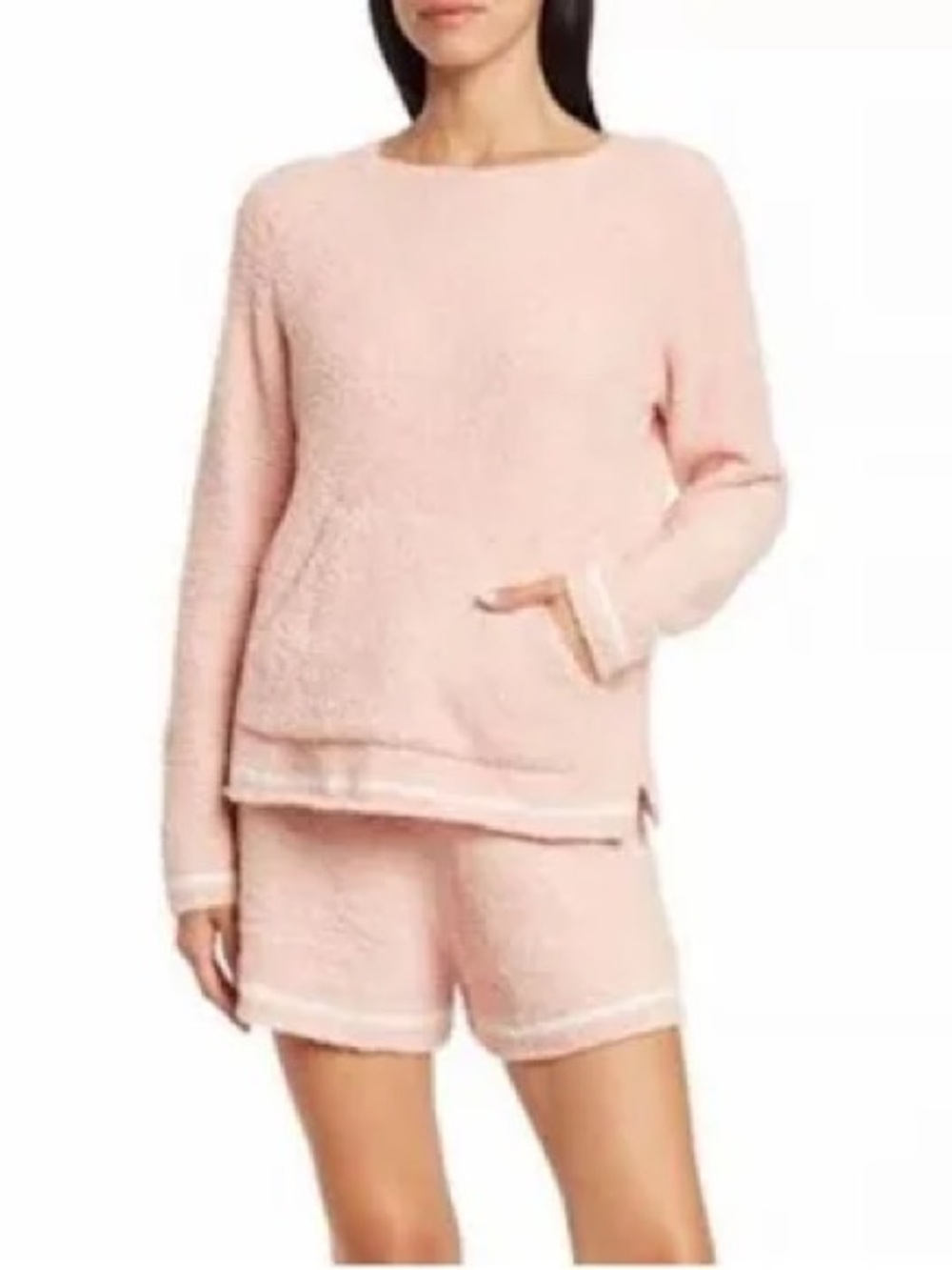 Barefoot Dreams Pink Plush Top and Shorts